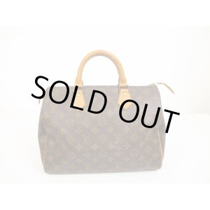 Photo: LOUIS VUITTON Monogram Leather Brown Hand Bag Purse Speedy30 #6234