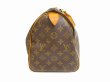 Photo3: LOUIS VUITTON Monogram Leather Brown Hand Bag Purse Speedy30 #6234