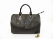 Photo1: LOUIS VUITTON Epi Leather Black Hand Bag Purse Speedy25 #6235