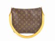 Photo1: LOUIS VUITTON Monogram Leather Brown Shoulder Bag Looping MM #6237