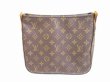 Photo2: LOUIS VUITTON Monogram Leather Brown Shoulder Bag Looping MM #6237