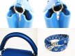 Photo7: LOUIS VUITTON Taurillon Leather Blue Hand Bag w/Strap Cupcines BB #6240