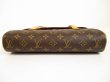 Photo5: LOUIS VUITTON Monogram Leather Brown Hand Bag Purse Sonatine #6243