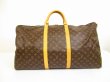 Photo2: LOUIS VUITTON Monogram Leather Brown Duffle&Gym Bag Keepall 60 Bandouliere #6256