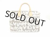 Photo: LOUIS VUITTON Monogram Leather Graffiti White Hand Bag Purse Speedy30 #6257