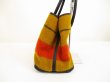 Photo3: HERMES Garden Party PM Rokabar Wool&Leather Orange Tote Bag Hnad Bag #6260