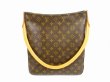 Photo1: LOUIS VUITTON Monogram Leather Brown Shoulder Bag Purse Looping GM #6263