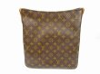 Photo2: LOUIS VUITTON Monogram Leather Brown Shoulder Bag Purse Looping GM #6263