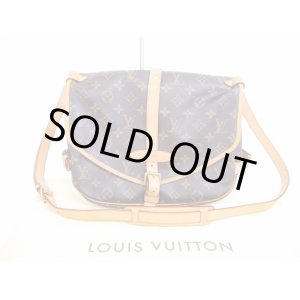 Photo: LOUIS VUITTON Monogram Leather Brown Crossbody Bag Saumur MM 30 #6278