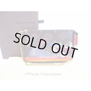 Photo: LOUIS VUITTON Monogram Leather Brown Mini Accessories Chain Pouch #6280