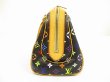 Photo4: LOUIS VUITTON Multi-color Leather Black Hand Bag Purse Priscilla #6287