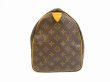 Photo3: LOUIS VUITTON Monogram Leather Brown Hand Bag Purse Speedy35 #6291