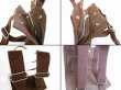 Photo7: HERMES Canvas Her Line Brown Backpack Bag PM Purse #6296