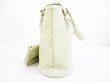 Photo3: LOUIS VUITTON Monogram Mini Lin Canvas White Tote Bag Bucket PM w/Pouch #6316