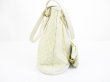 Photo4: LOUIS VUITTON Monogram Mini Lin Canvas White Tote Bag Bucket PM w/Pouch #6316