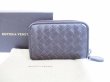 Photo1: BOTTEGA VENETA Intrecciato Leather Dark Brown Coin Purse #6329