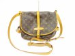 Photo2: LOUIS VUITTON Monogram Leather Brown Crossbody Bag Saumur MM 30 #6335