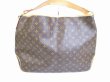 Photo2: LOUIS VUITTON Monogram Leather Brown Shoulder Bag Hobo Delightful GM #6338