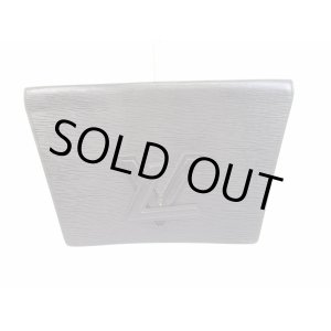 Photo: LOUIS VUITTON Epi Leather Black Clutch Bag Purse Trapeze #6353