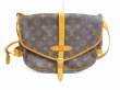 Photo2: LOUIS VUITTON Monogram Leather Brown Crossbody Bag Saumur MM 30 #6359