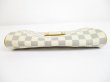 Photo5: LOUIS VUITTON Azur Leather White Evening Bag Pochette Eva W/Strap #6400