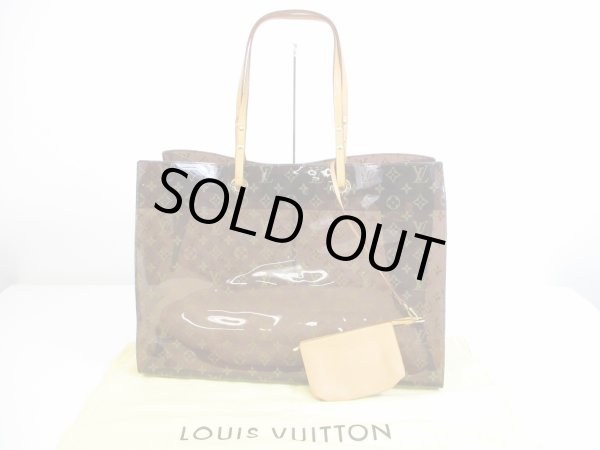 Photo1: LOUIS VUITTON Monogram Brown Vinyl Tote&Shoppers Bag Cabas Cruise #6407