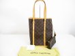 Photo1: LOUIS VUITTON Monogram Leather Brown Tote Bag Bucket GM w/Pouch #6424