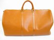 Photo2: LOUIS VUITTON Epi Leather Brown Duffle&Gym Bag Boston Bag Keepall 55 #6428