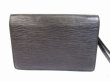 Photo2: LOUIS VUITTON Epi Leather Black Clutch Bag Purse Sellier Dragonne #6435