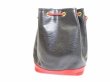 Photo2: LOUIS VUITTON Epi Leather Black&Red Shoulder Bag Purse Noe #6450