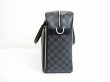 Photo4: LOUIS VUITTON Damier Graphite Leather Business Bag Breafcase w/Strap Icare #6465