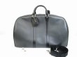 Photo1: LOUIS VUITTON Taiga Leather Ardoise Duffle&Gym Bag Kendal GM w/Strap #6472