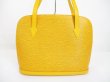 Photo2: LOUIS VUITTON Epi Leather Yellow Tote&Shoppers Bag Purse Lussac #6477