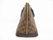 Photo3: LOUIS VUITTON Damier Leather Brown Hand Bag Purse Alma PM #6481