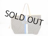 Photo: LOUIS VUITTON Mon Monogram Leather Brown&Blue Tote Bag Neverfull GM #6483