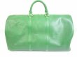 Photo2: LOUIS VUITTON Epi Leather Green Duffle&Gym Bag Hand Bag Keepall 50 #6495