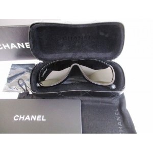 Photo: CHANEL Plastic&Tweed Black Sunglasses Eye Wear #6497