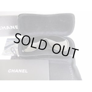 Photo: CHANEL Plastic&Tweed Black Sunglasses Eye Wear #6497