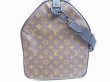 Photo3: LOUIS VUITTON Monogram Brown Waterproof Gym Bag Keepall 55 Bandouliere #6499