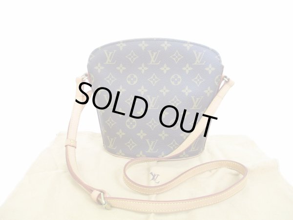 Photo1: LOUIS VUITTON Monogram Leather Brown Messenger&Crossbody Bag Drouot #6507