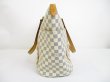 Photo4: LOUIS VUITTON Azur Leather White Tote&Shoppers Bag Purse Totally GM #6512