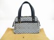 Photo1: LOUIS VUITTON Monogram Mini Canvas Blue Hand Bag Purse Josephine PM #6516