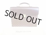 Photo: LOUIS VUITTON Damier Leather Brown Briefcase Business Case Altona GM #6524