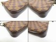 Photo6: LOUIS VUITTON Damier Leather Brown Accessories Pouch Pochette #6528