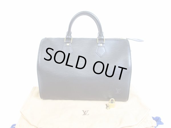 Photo1: LOUIS VUITTON Epi Leather Black Hand Bag Purse Speedy 30 #6545