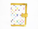 Photo: LOUIS VUITTON Multi-color Leather White Document Holders Agenda PM #6548