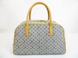 Photo2: LOUIS VUITTON Monogram Mini Canvas Blue Hand Bag Purse Marie #6550