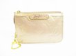 Photo1: LOUIS VUITTON Vernis Patent Leather Beige Gold Coin Purse Cles #6559