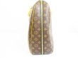 Photo3: LOUIS VUITTON Monogram Leather Brown Travel Bag Alize 1 Poche w/Strap #6571