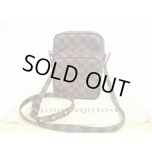 Photo: LOUIS VUITTON Specal Order Damier Leather Brown Crossbody Bag Amazon #6577